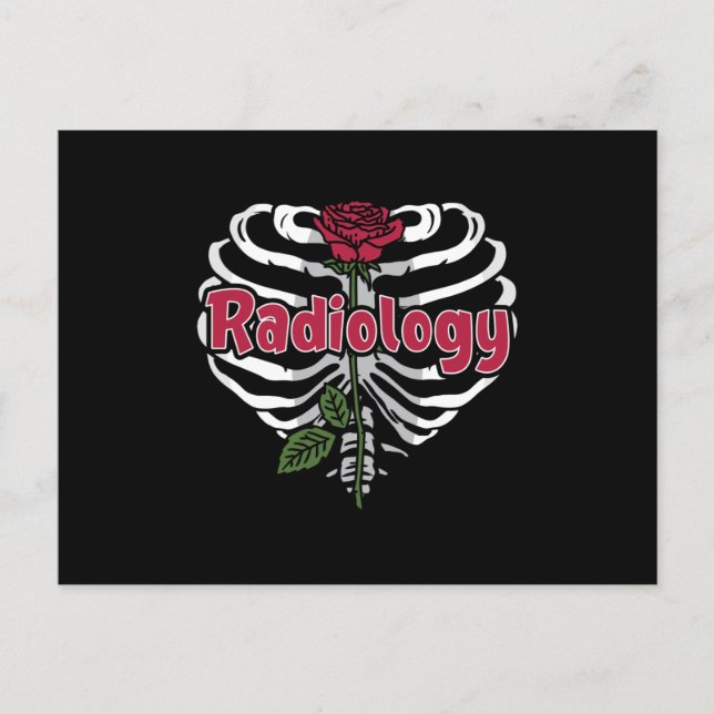 Carte Postale Radiology Tech Rad Nurse Xray Flower Technologist (Devant)