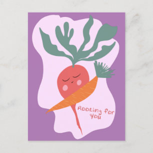 Carte Postale Radish et Carrot se portent bien