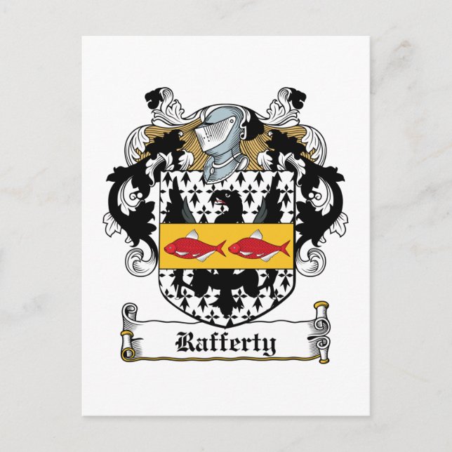 Carte Postale Rafferty Family Crest (Devant)