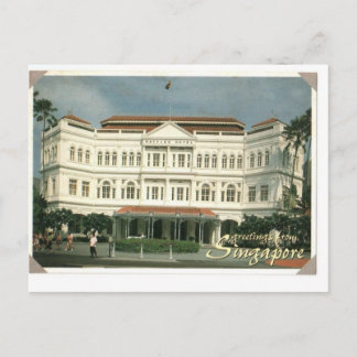 Carte Postale Raffles Hotel singapore