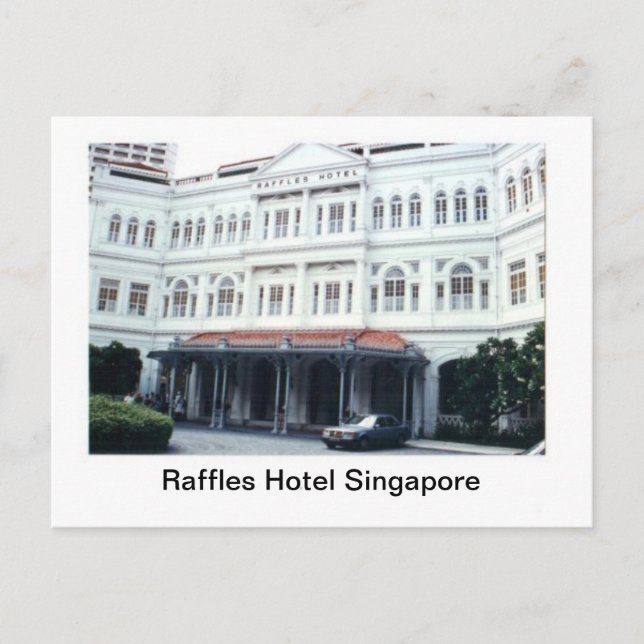 Carte Postale Raffles Hotel Singapour (Devant)