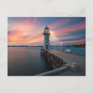 Carte Postale Raffles phare Marina, Singapour