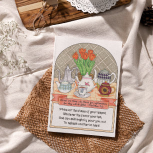 Carte Postale Rafraîchir Teapot Inspirational Postcard