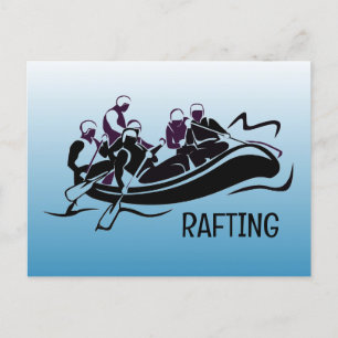 Carte Postale Rafting d'eau blanche