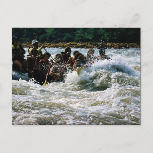 Carte Postale Rafting d'eau blanche