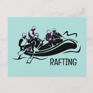 Carte Postale Rafting d'eau blanche