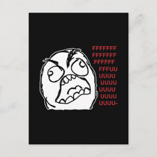 Carte Postale Rage guy fuuu fuuuu