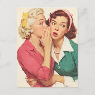 Carte Postale Ragots Rétro et Secrets de Glamour