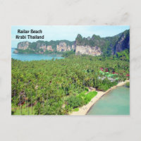 Carte postale Railay Beach Krabi Thaïlande