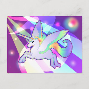 Carte Postale Rainbow Alicorn