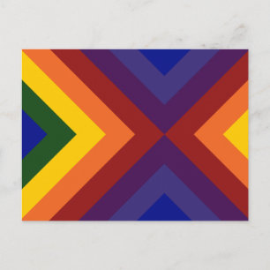 Carte Postale Rainbow Chevrons