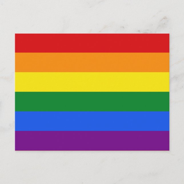 Carte postale Rainbow Flag (Devant)