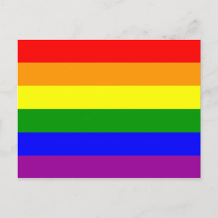 Carte Postale Rainbow Flag Gay Lesbian Pride