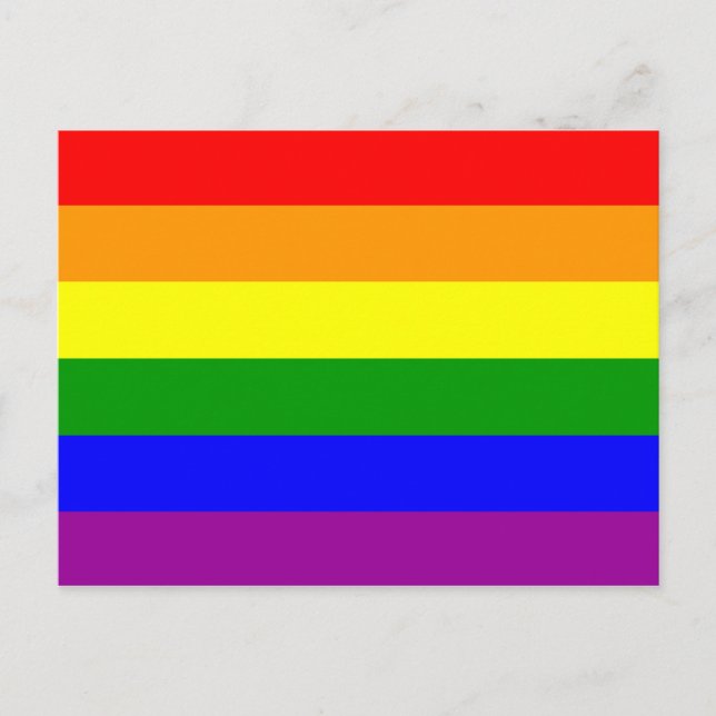 Carte Postale Rainbow Flag Gay Lesbian Pride (Devant)