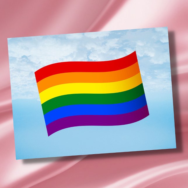 Carte Postale Rainbow Flag Gay pride LGBT L'amour est l'amour (Créateur téléchargé)
