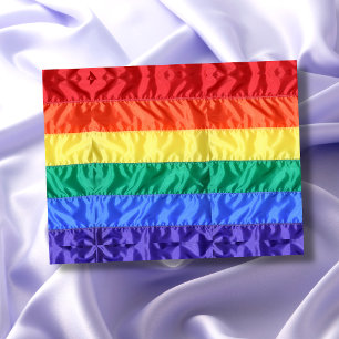 Carte Postale Rainbow Flag Gay Pride LGBTQ LGBT love is love