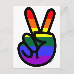 Carte Postale Rainbow Flag Peace