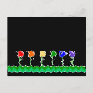 Carte postale Rainbow Flower Garden
