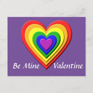 Carte postale Rainbow Heart Valentine