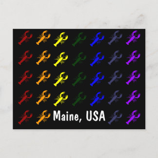 Carte postale Rainbow Lobster Maine