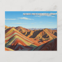 Rainbow Mounts Gansu Chine Voyage