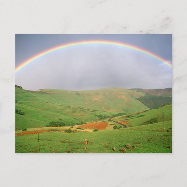 Carte Postale Rainbow Over Hills, Eastern Cape, Afrique du Sud (Devant)