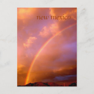 Carte Postale rainbow over the ortiz mountains