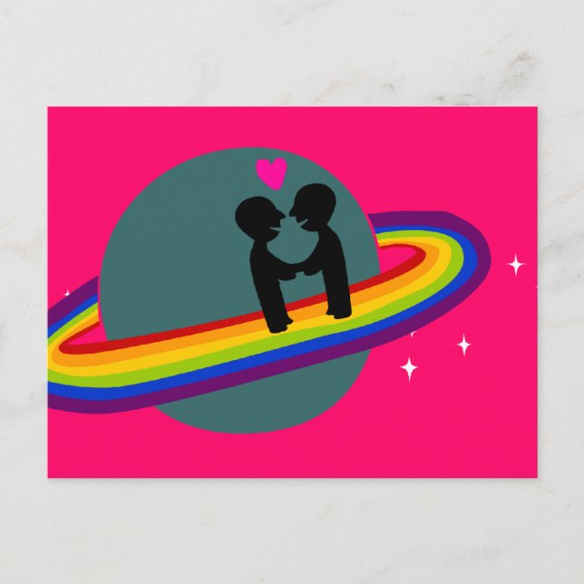 Carte postale Rainbow Planet (Devant)