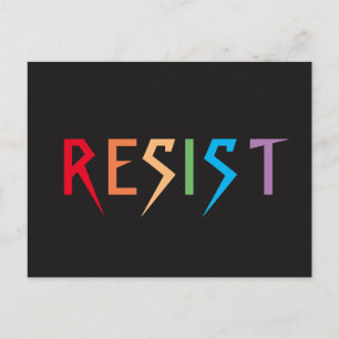 Carte postale Rainbow Resist