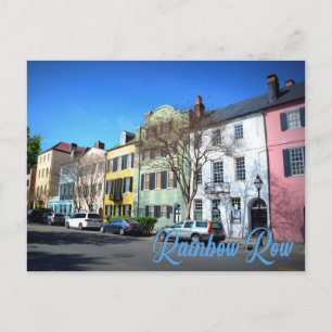 Carte Postale Rainbow Row, Charleston Caroline du Sud