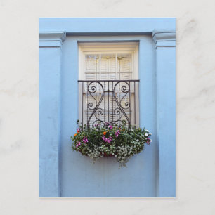 Carte Postale Rainbow Row Flower Box, Charleston, S.C.