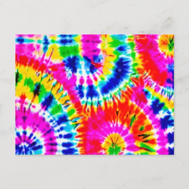 Carte postale Rainbow Tie Dye (Devant)
