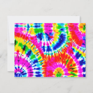 Carte postale Rainbow Tie Dye