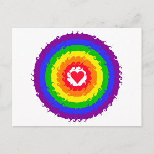 Carte postale Rainbow Wheel