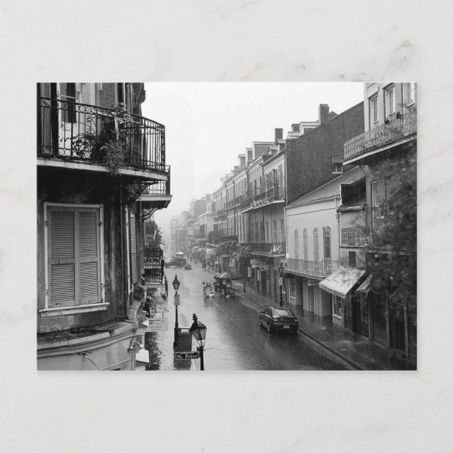 Carte postale Rainswept Royal Street New Orleans (Devant)