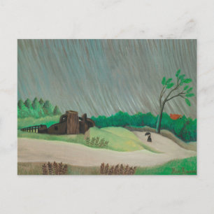 Carte Postale Rainy Morning Henri Rousseau, Art Vintage