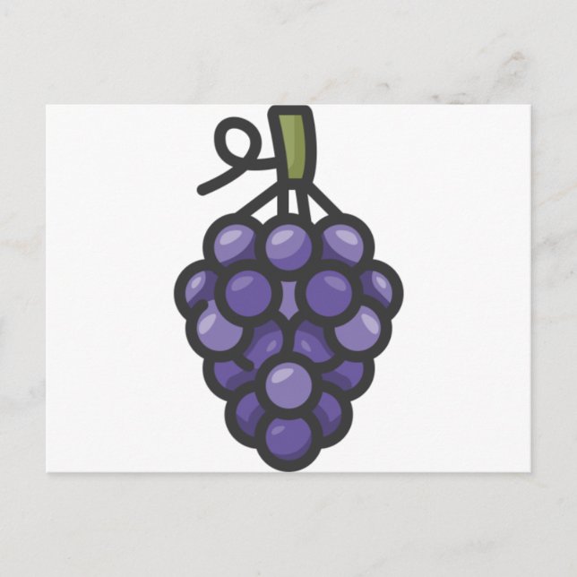 Carte Postale raisin (Devant)