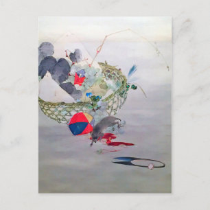 Carte Postale Raisin et souris, Watanabe Seitei