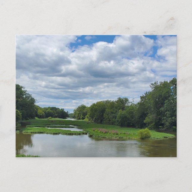 Carte Postale Raisin River, Monroe, Michigan (Devant)