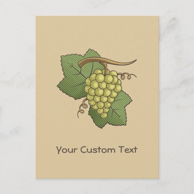 Carte Postale Raisins blancs (Devant)