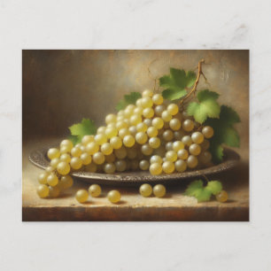 Carte Postale Raisins blancs vintages Vie morte