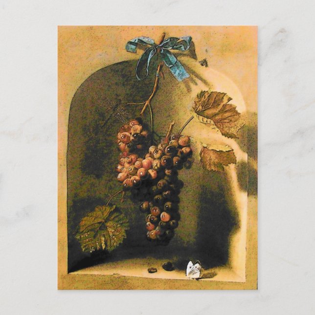 Carte Postale RAISINS HANGÉS Viticulture antique, Vignoble rusti (Devant)