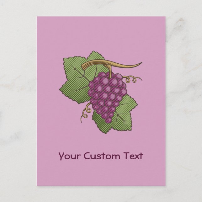 Carte Postale Raisins rouges (Devant)