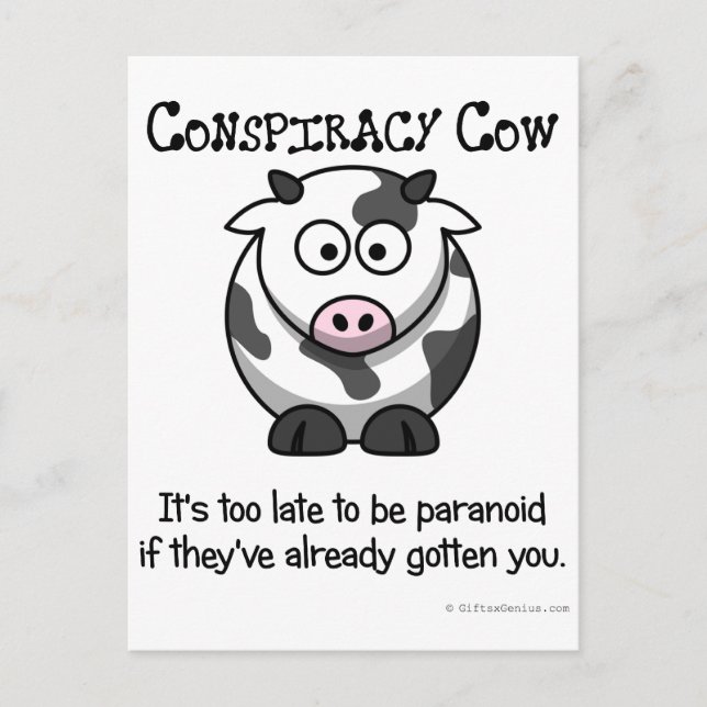 Carte Postale Raison d'être paranoïaque (Devant)