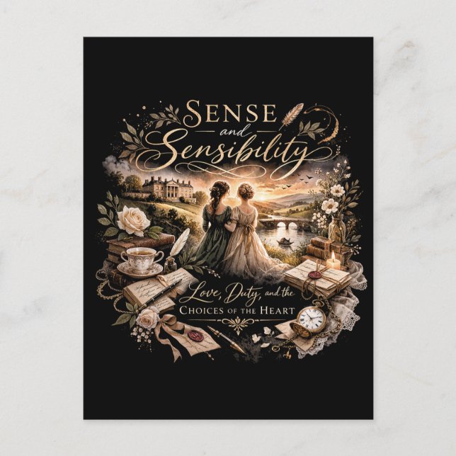 Carte Postale Raison et Sensibilité (Devant)