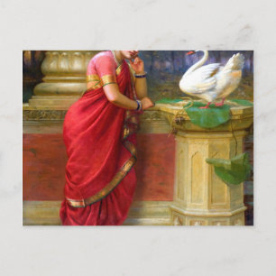 Carte Postale Raja Ravi Varma - Hamsa Damayanti