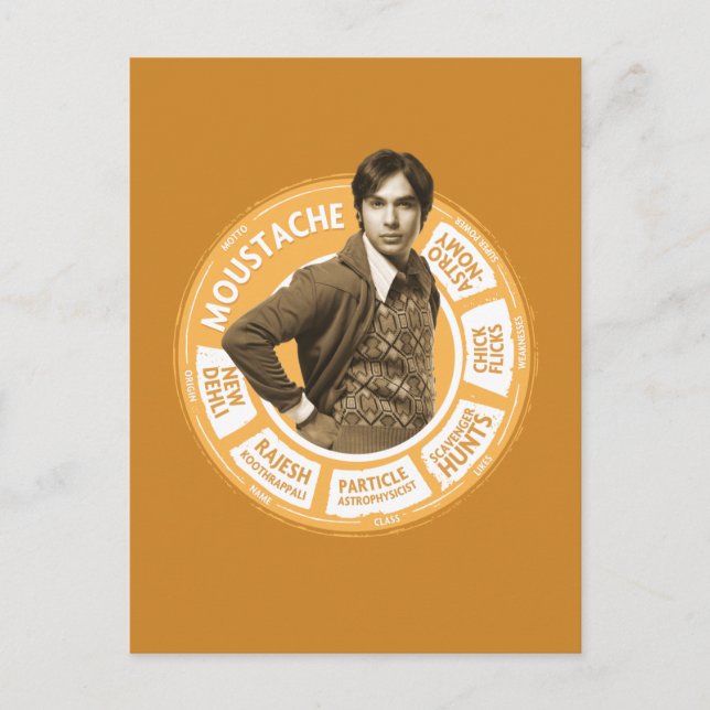 Carte Postale Rajesh Infographique (Devant)