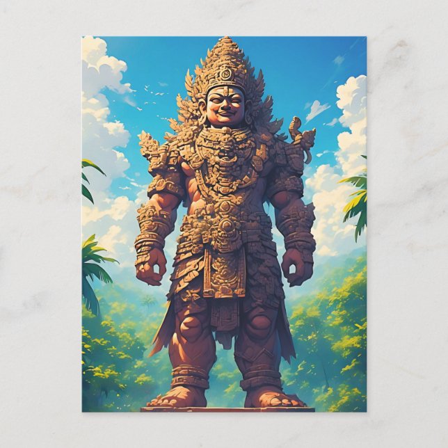 Carte Postale “Raksasa Nusantara” (Géant de l'Archipel) (Devant)