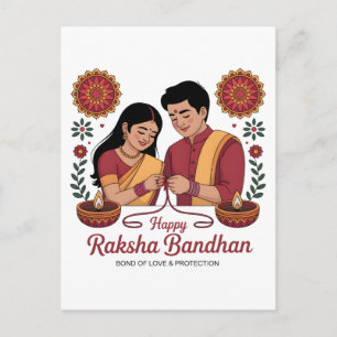 Carte postale Raksha Bandhan