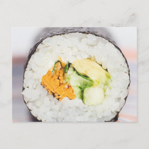 Carte Postale Râle de sushi Poisson et riz